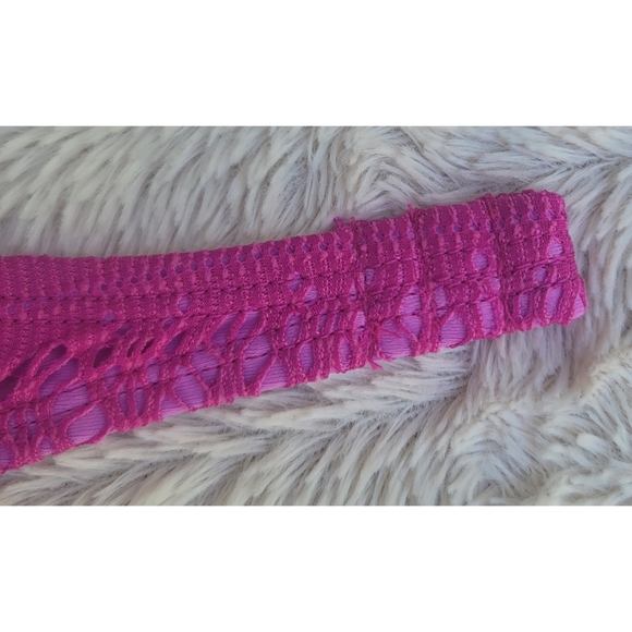 NEW Hula Honey Crochet Flounce Bandeau Bikini Top - Picture 14 of 16